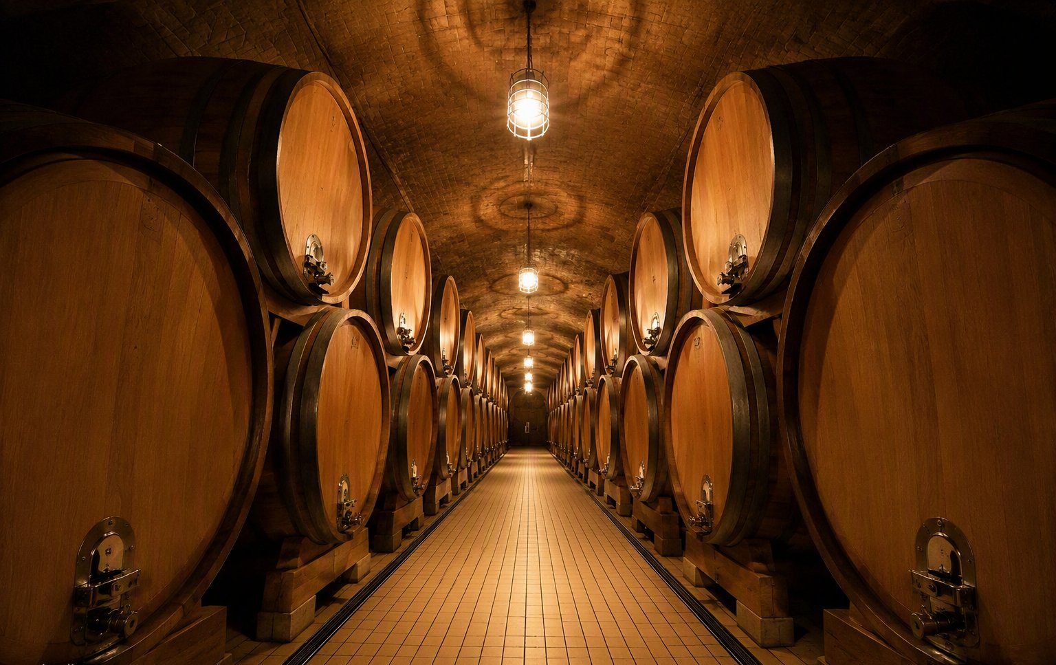 La cantina con le botti di rovere