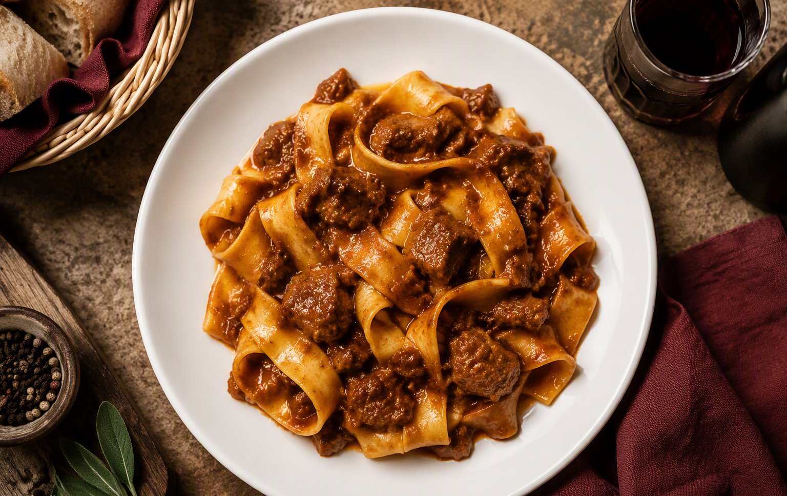 Pappardelle al ragù
